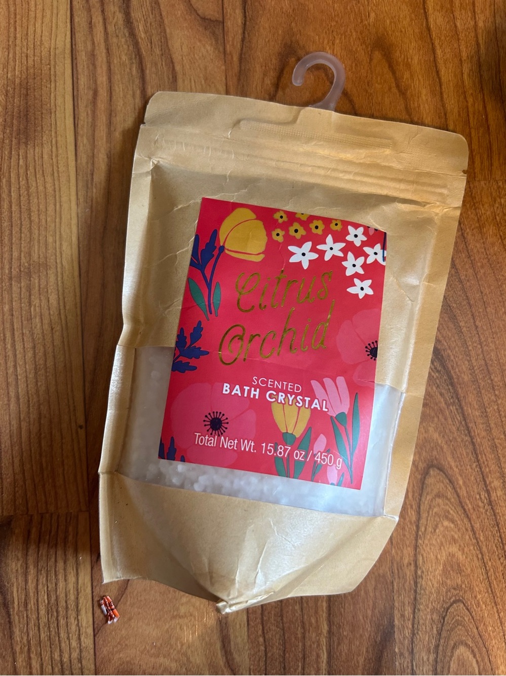Citrus Orchid Scented Bath Crystals – Red